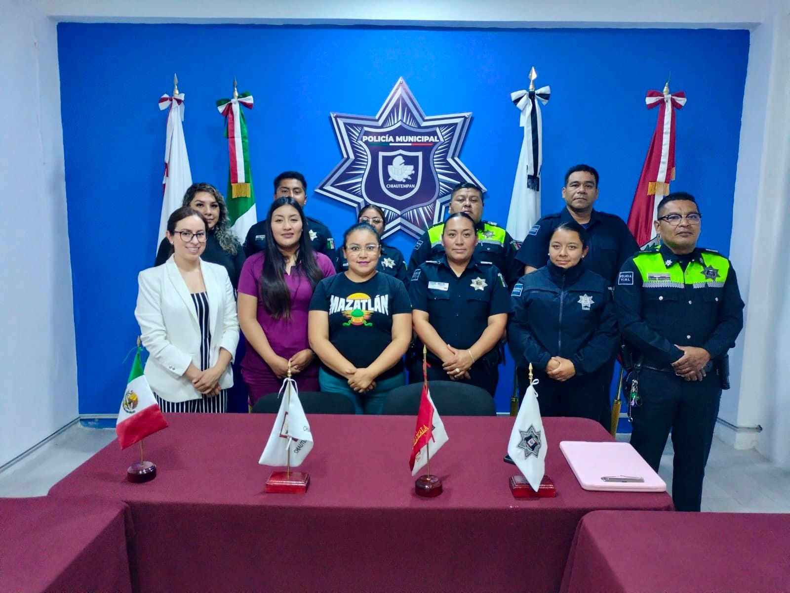 Recibe Policía de Chiautempan capacitación con perspectiva de género